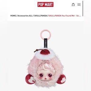 Skull panda I Found It plush earphone holder